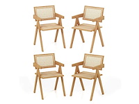 Rotan buitenstoel, set van 4 - afbeelding 2 van  6