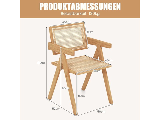 Rotan buitenstoel, set van 4 - afbeelding 4 van  6