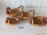 Rotan eenden. 4 stuks - afbeelding 1 van  3
