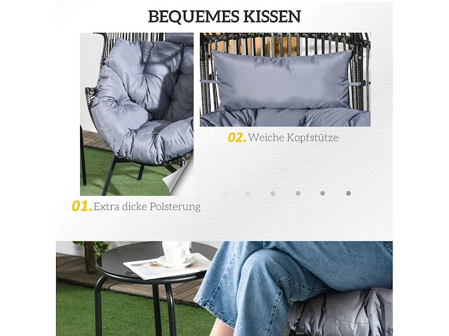 Rotan fauteuil, buitenfauteuil - afbeelding 6 van  7