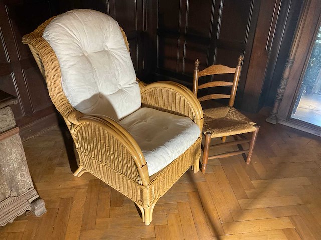 Rotan fauteuil - afbeelding 1 van  2