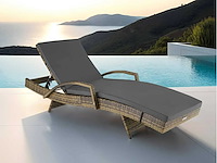 Rotan ligstoel - natuurlijke bruine (x2) - afbeelding 1 van  8