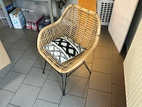 Rotan loungestoelen met kussens (2x) - afbeelding 1 van  1