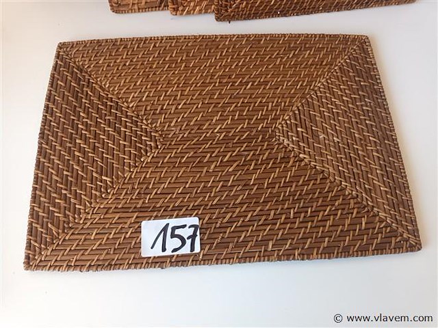 Rotan placemats. 6 stuks - afbeelding 3 van  3