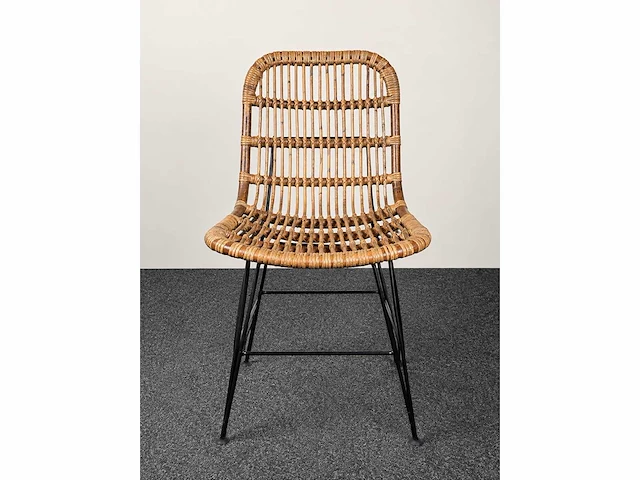 Rotan stoel - kantinestoel (4x) - afbeelding 2 van  7