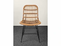 Rotan stoel - kantinestoel (4x) - afbeelding 2 van  7