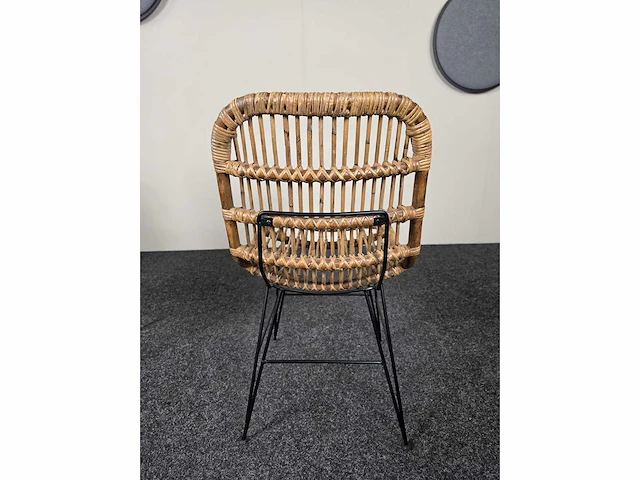 Rotan stoel - kantinestoel (4x) - afbeelding 3 van  7