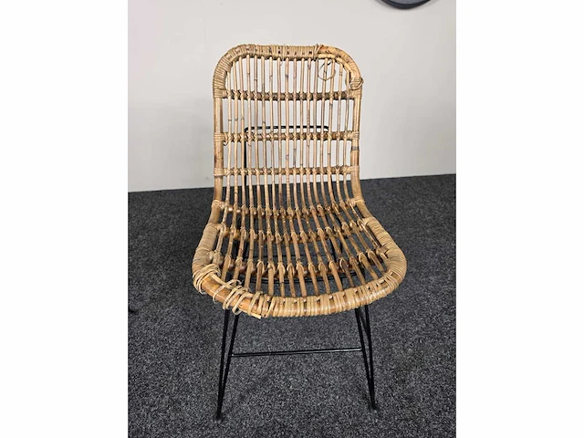 Rotan stoel - kantinestoel (4x) - afbeelding 5 van  7