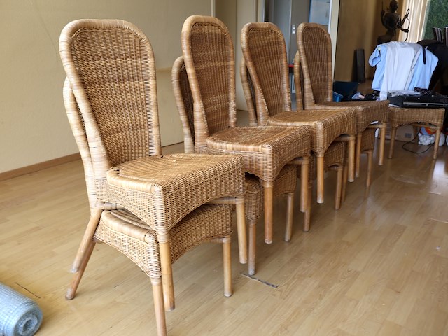 Rotan stoelen (8x) - afbeelding 3 van  9