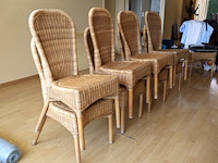 Rotan stoelen (8x) - afbeelding 3 van  9