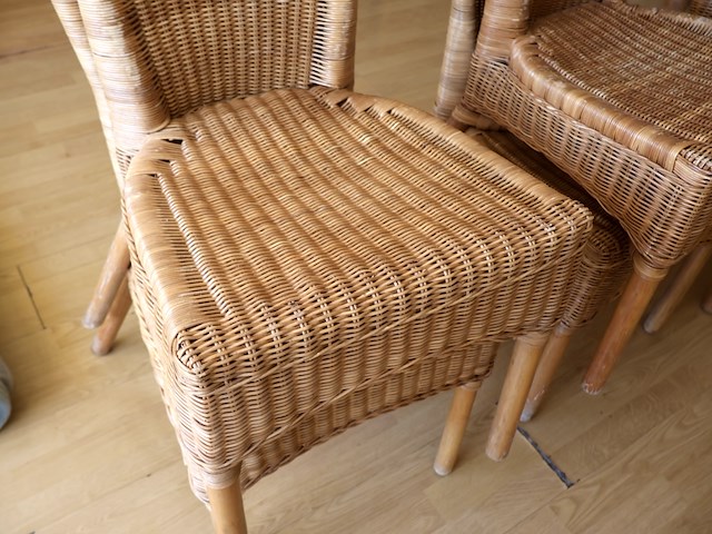 Rotan stoelen (8x) - afbeelding 4 van  9