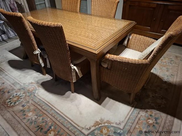 Rotan tafel - afbeelding 1 van  4