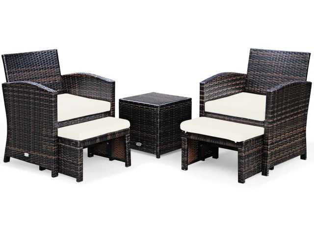 Rotan tuinmeubelset - afbeelding 1 van  3