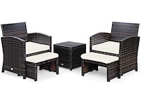 Rotan tuinmeubelset - afbeelding 1 van  3