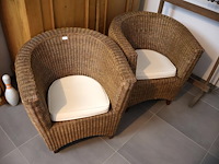 Rotan zetel (x2) - afbeelding 2 van  5