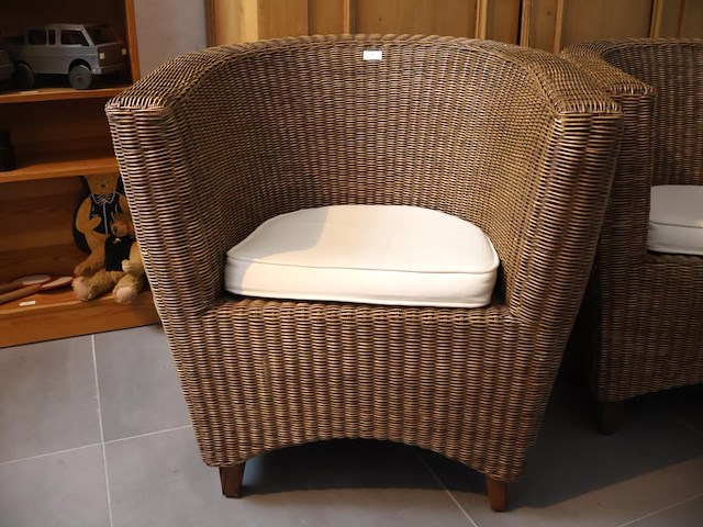 Rotan zetel (x2) - afbeelding 3 van  5