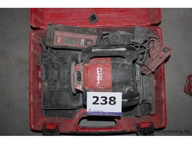 Rotatielaser - hilti - pr 2-hs toebehoren - koffer, oplader, kabels - afbeelding 1 van  2