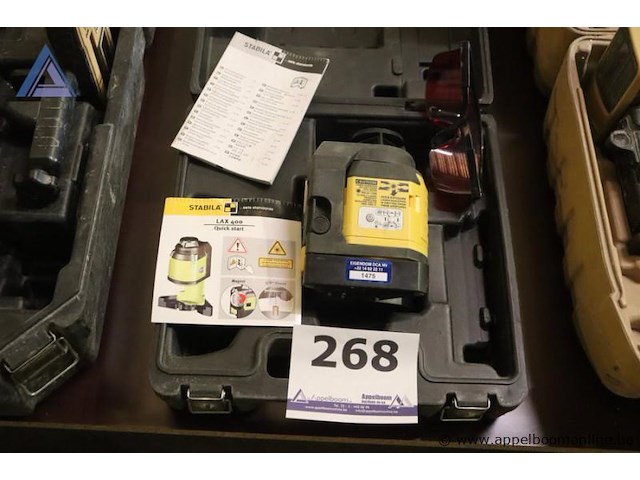 Rotatielaser - stabila - lax 400 toebehoren - handleiding, beschermbril, koffer - afbeelding 1 van  2