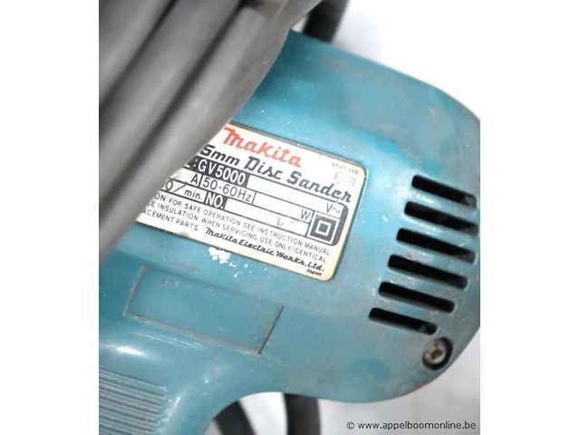 Rotatieschuurmachine makita gv5000, werking niet gekend - afbeelding 3 van  3