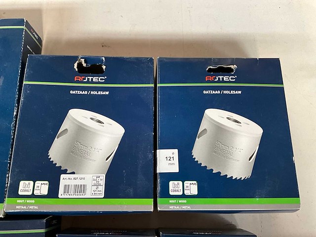 Rotec diverse maten gatenzagen hout/metaal (12x) - afbeelding 3 van  9