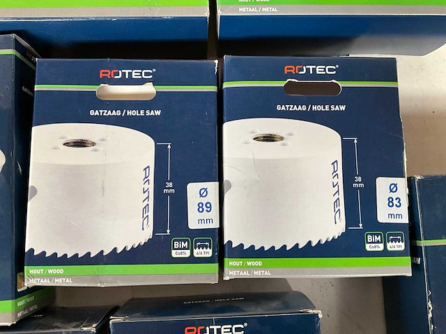 Rotec diverse maten gatenzagen hout/metaal (12x) - afbeelding 4 van  9
