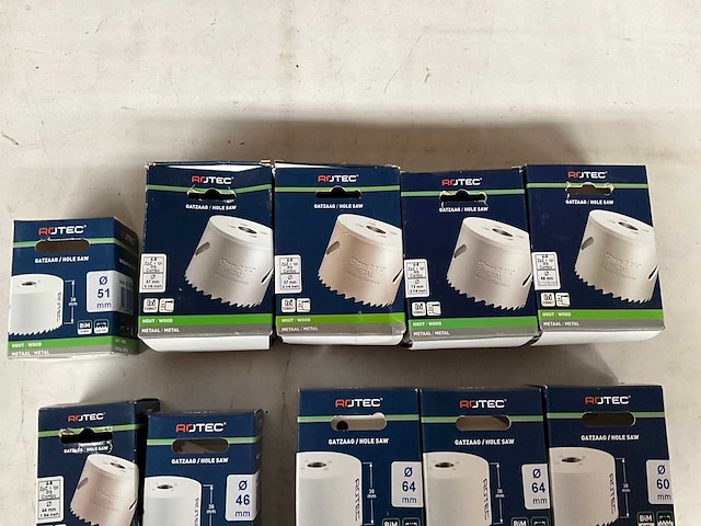 Rotec diverse maten gatenzagen hout/metaal (21x) - afbeelding 2 van  6