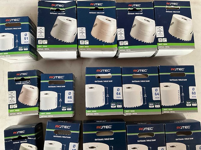 Rotec diverse maten gatenzagen hout/metaal (21x) - afbeelding 3 van  6
