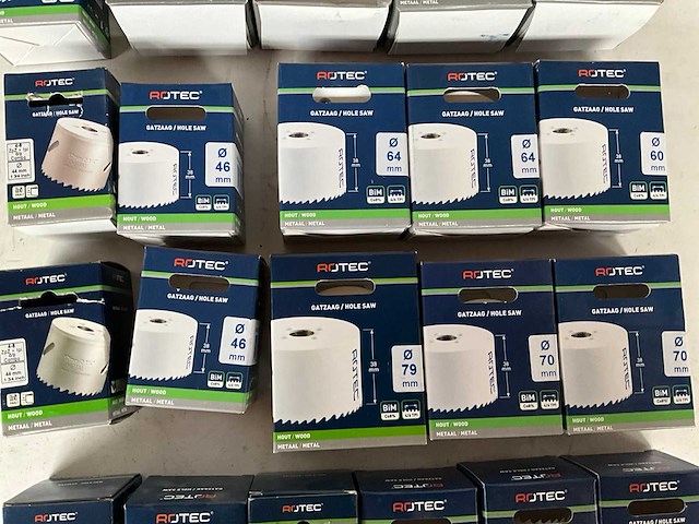Rotec diverse maten gatenzagen hout/metaal (21x) - afbeelding 4 van  6