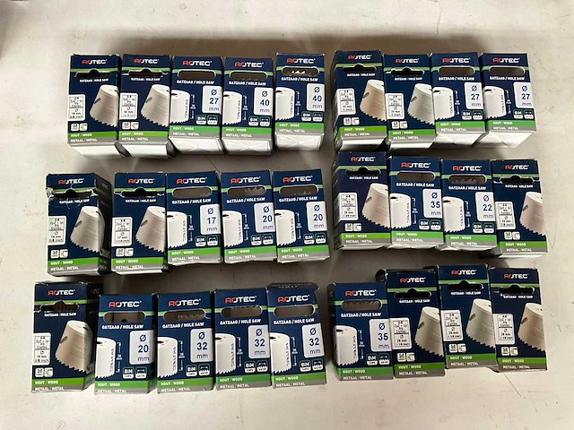 Rotec diverse maten gatenzagen hout/metaal (27x) - afbeelding 1 van  8