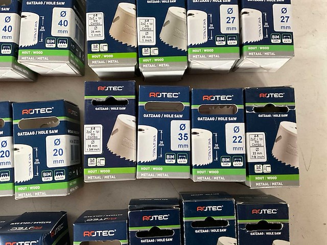 Rotec diverse maten gatenzagen hout/metaal (27x) - afbeelding 4 van  8