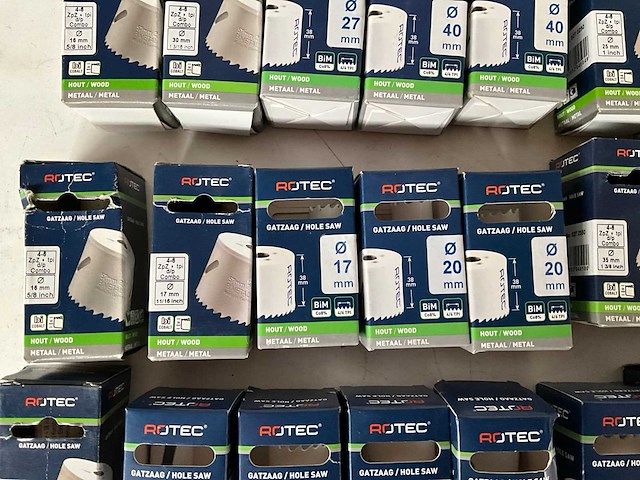 Rotec diverse maten gatenzagen hout/metaal (27x) - afbeelding 5 van  8