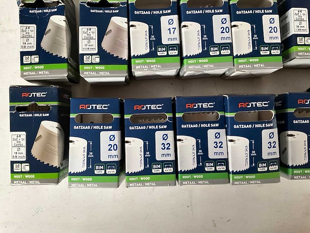 Rotec diverse maten gatenzagen hout/metaal (27x) - afbeelding 7 van  8