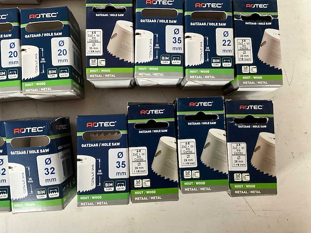 Rotec diverse maten gatenzagen hout/metaal (27x) - afbeelding 6 van  8