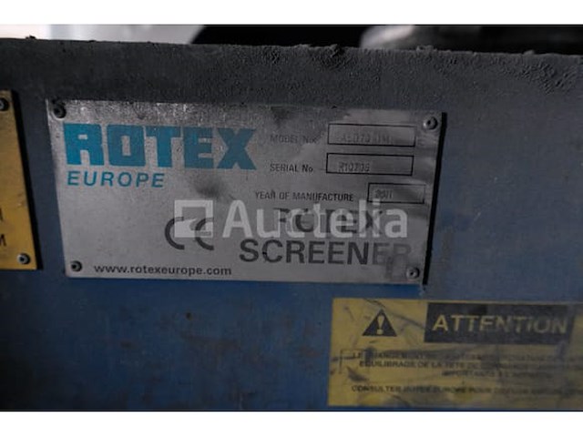 Rotex industriële trillingszeef a5d70-1m - afbeelding 11 van  13