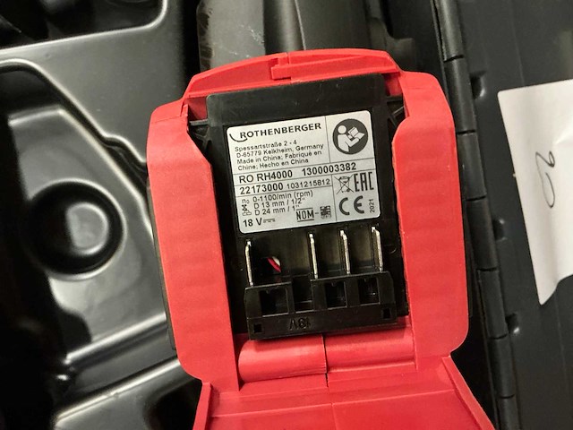 Rothenberger rh4000 klopboormachine - afbeelding 5 van  6