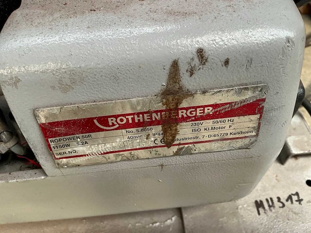 Rothenberger ropower 50r draadsnijmachine - afbeelding 2 van  10