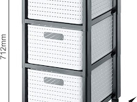 Rotho country rolhouder met 3 lades - afbeelding 4 van  4