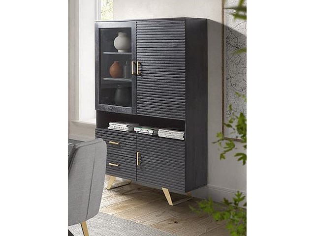 Roubaix combikast in massief hout - afbeelding 1 van  2