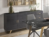 Roubaix dressoir 215 cm in massief hout - afbeelding 1 van  2