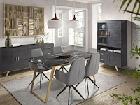 Roubaix dressoir 215 cm in massief hout - afbeelding 2 van  2