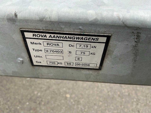 Rova aanhangwagen - afbeelding 8 van  8