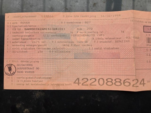 Rover 827, 1994 - afbeelding 10 van  12