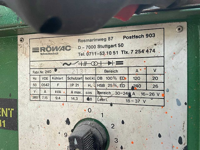 Röwac kgl240 lasmachine - afbeelding 3 van  7