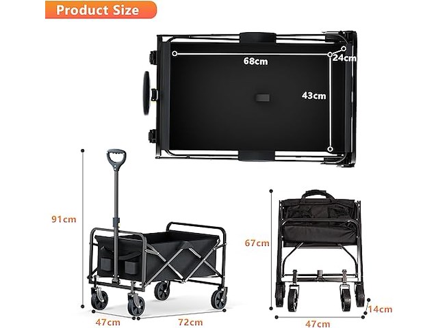 Rowce bolderkar (opvouwbaar) - afbeelding 5 van  5