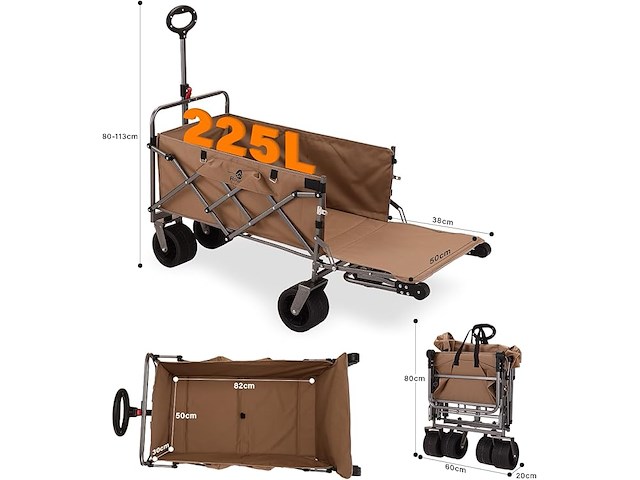 Rowce opvouwbare bolderwagen - afbeelding 4 van  6