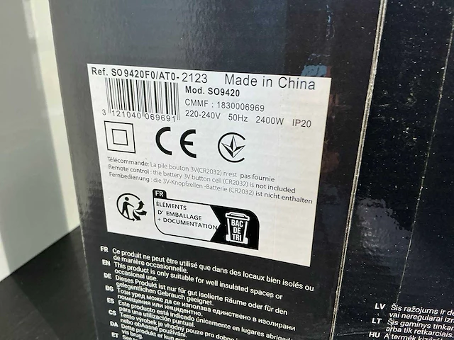 Rowenta so9420f0 elektrische verwarming - afbeelding 6 van  6