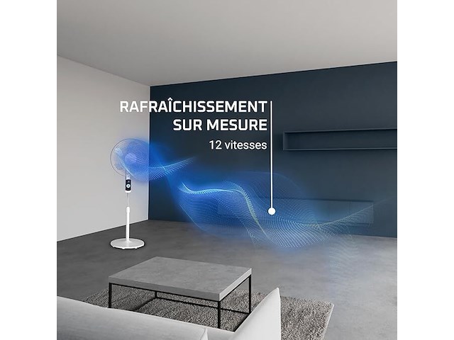 Rowenta turbo silence vu5650f0 staande ventilator - afbeelding 2 van  3