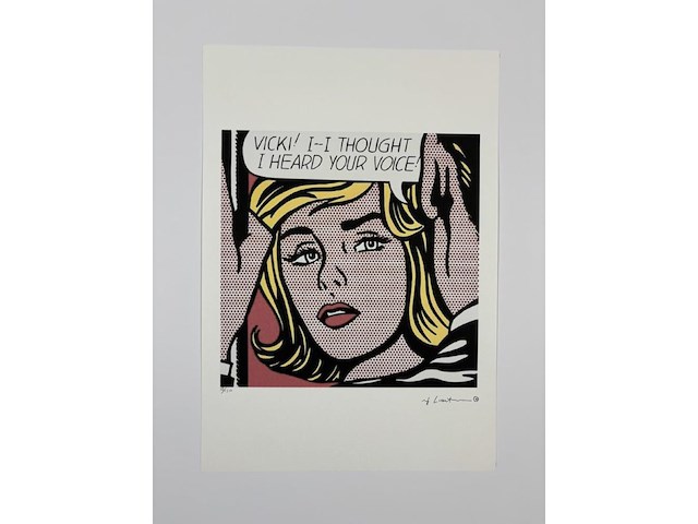 Roy lichtenstein - gelimiteerde editie - afbeelding 1 van  1