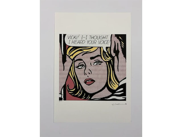 Roy lichtenstein - gelimiteerde editie - afbeelding 1 van  1