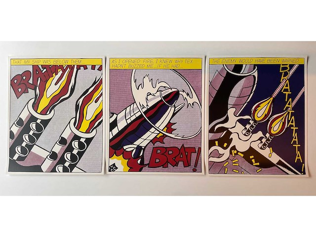 Roy lichtenstein (3x) - afbeelding 1 van  3